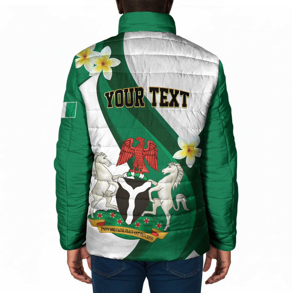 Personalised Nigeria Independence Day Padded Jacket Proud Nigerian