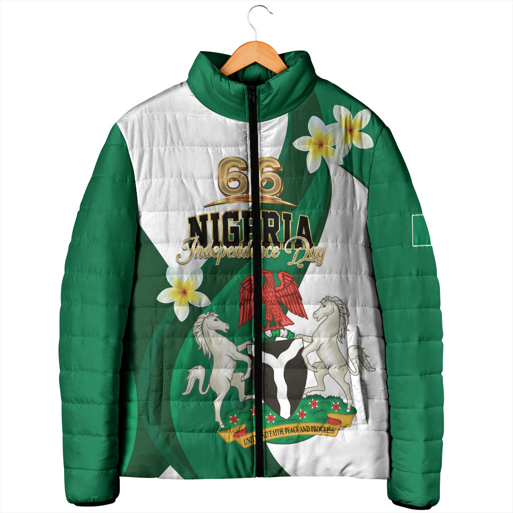 Personalised Nigeria Independence Day Padded Jacket Proud Nigerian
