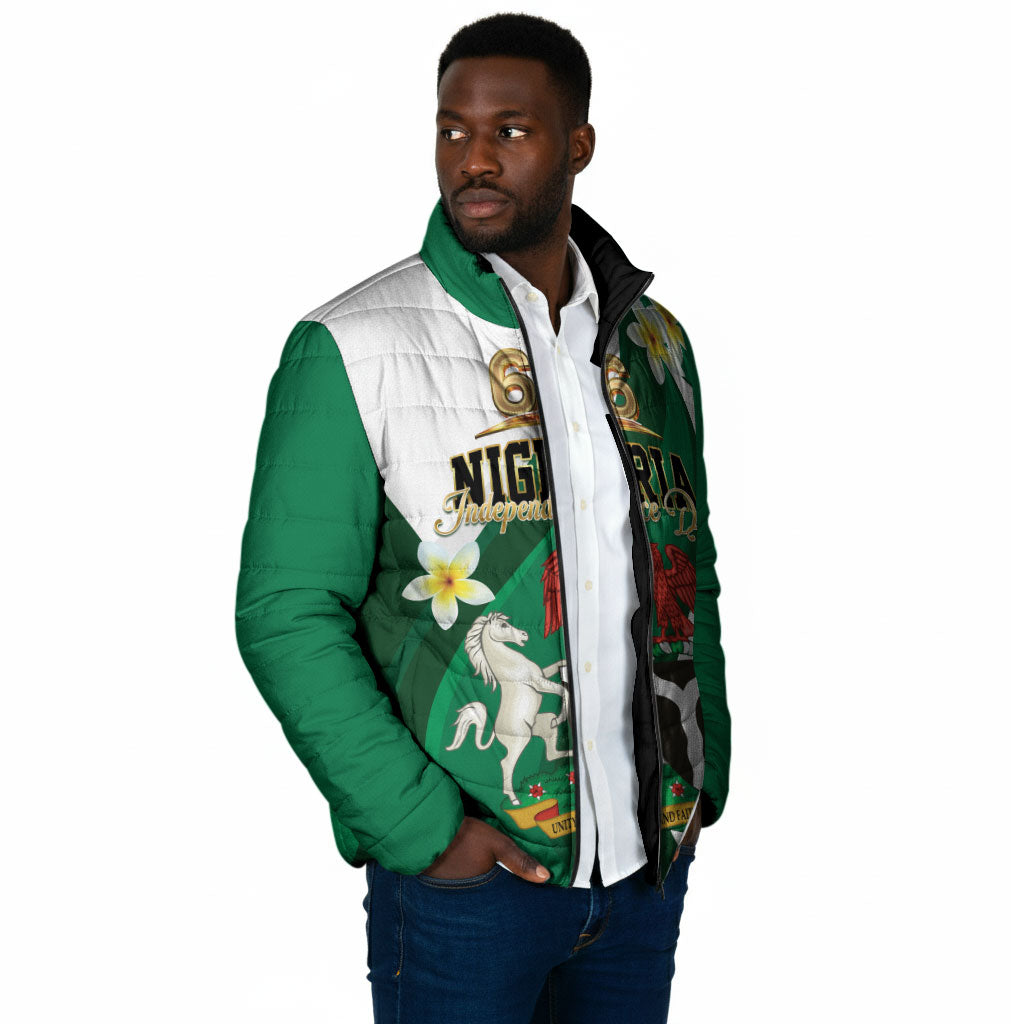 Personalised Nigeria Independence Day Padded Jacket Proud Nigerian