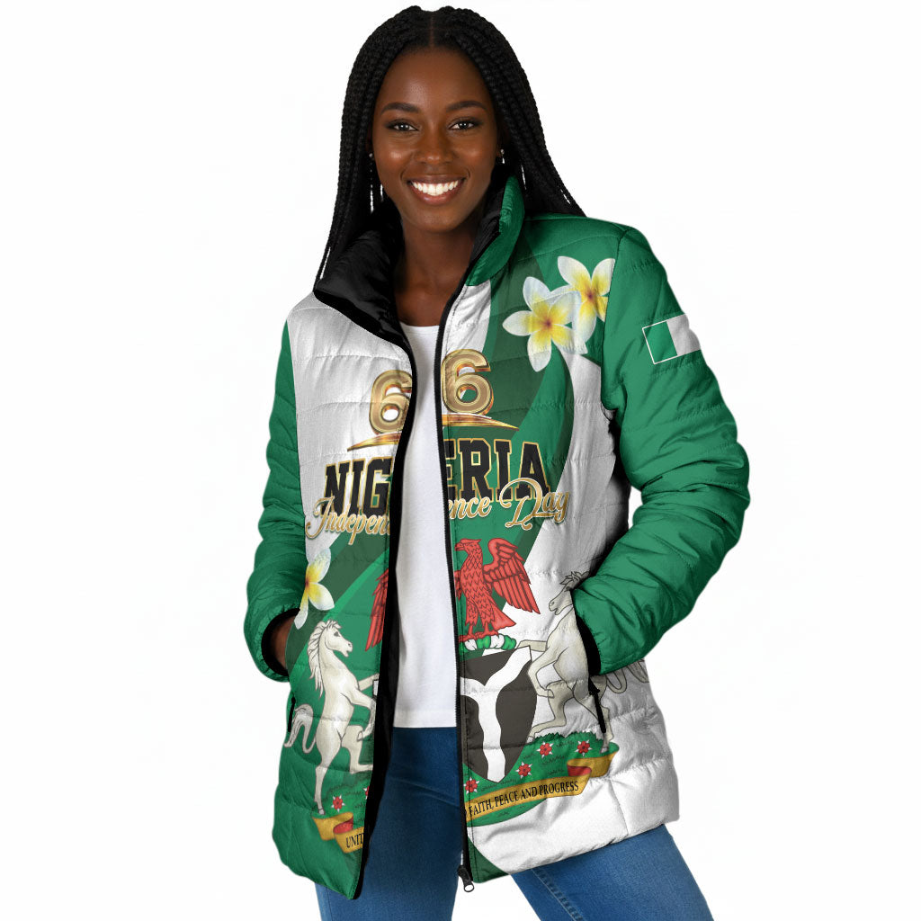 Personalised Nigeria Independence Day Padded Jacket Proud Nigerian