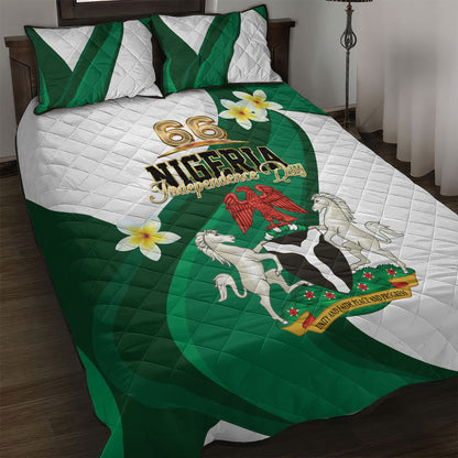 Nigeria Independence Day Quilt Bed Set Proud Nigerian
