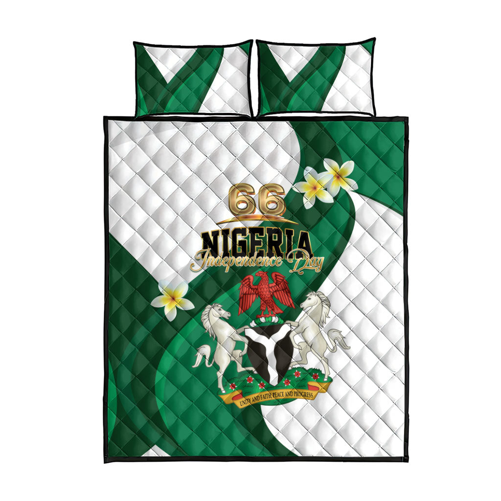Nigeria Independence Day Quilt Bed Set Proud Nigerian