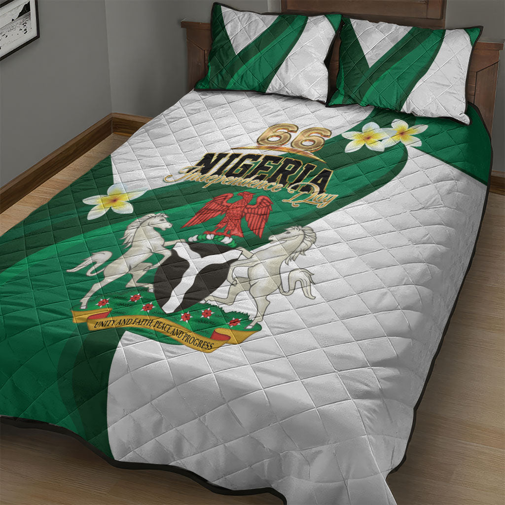 Nigeria Independence Day Quilt Bed Set Proud Nigerian