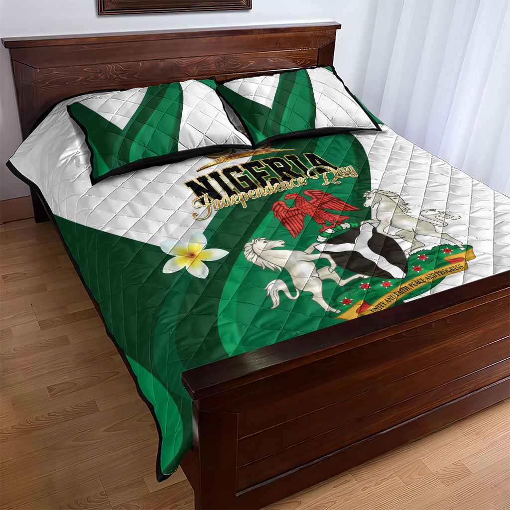 Nigeria Independence Day Quilt Bed Set Proud Nigerian