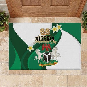 Nigeria Independence Day Rubber Doormat Proud Nigerian