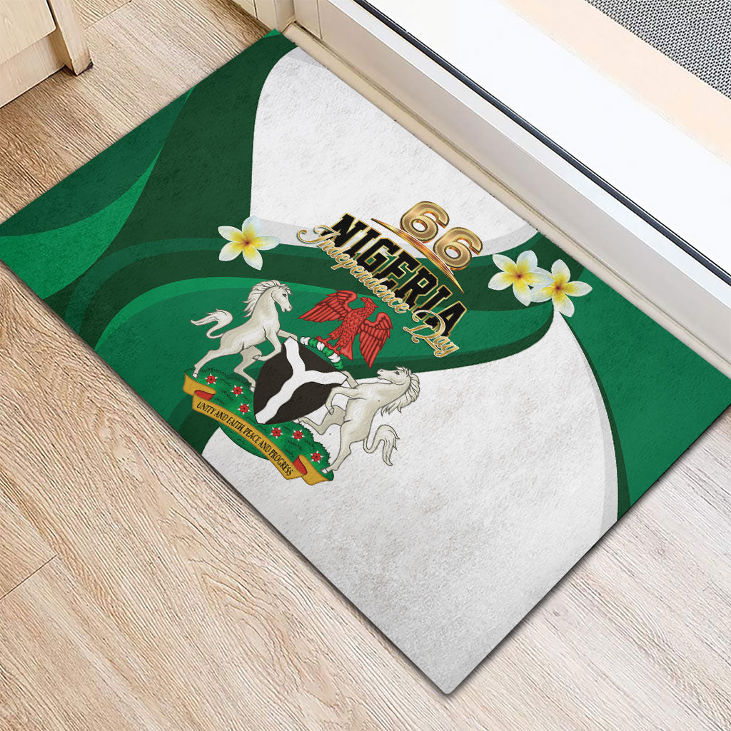 Nigeria Independence Day Rubber Doormat Proud Nigerian