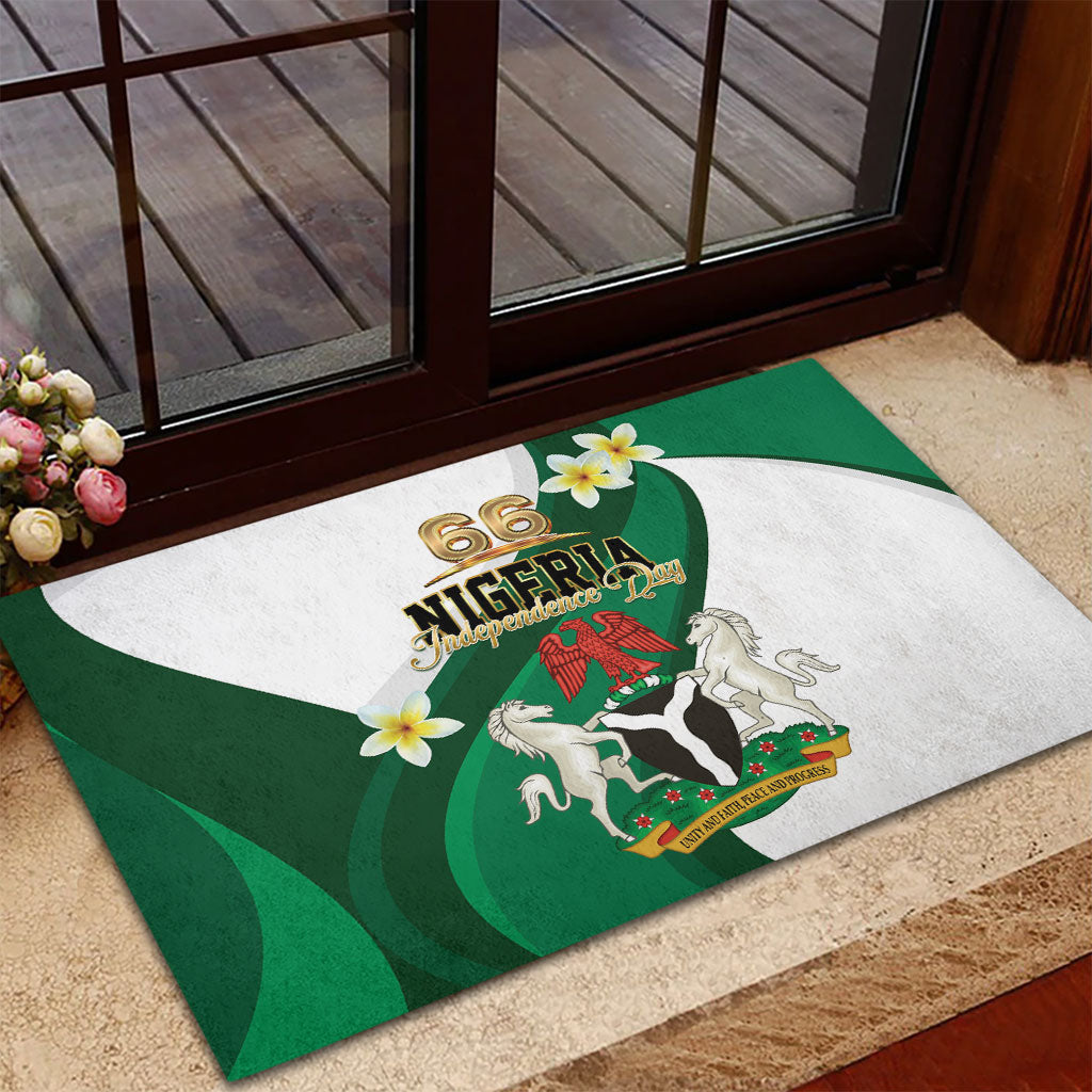 Nigeria Independence Day Rubber Doormat Proud Nigerian