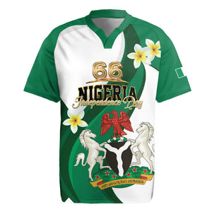 Personalised Nigeria Independence Day Rugby Jersey Proud Nigerian