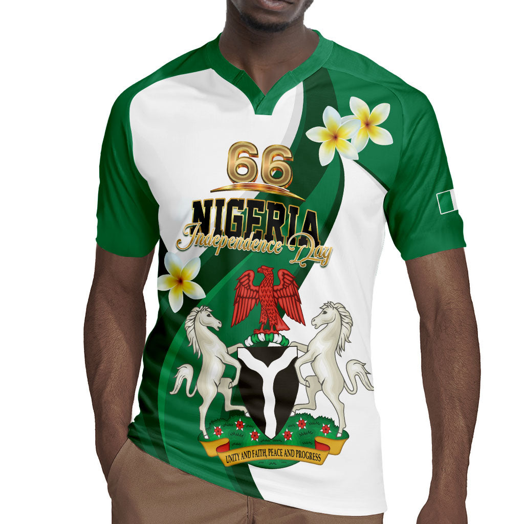 Personalised Nigeria Independence Day Rugby Jersey Proud Nigerian