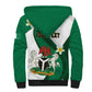 Personalised Nigeria Independence Day Sherpa Hoodie Proud Nigerian