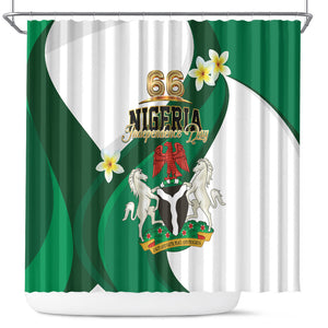 Nigeria Independence Day Shower Curtain Proud Nigerian
