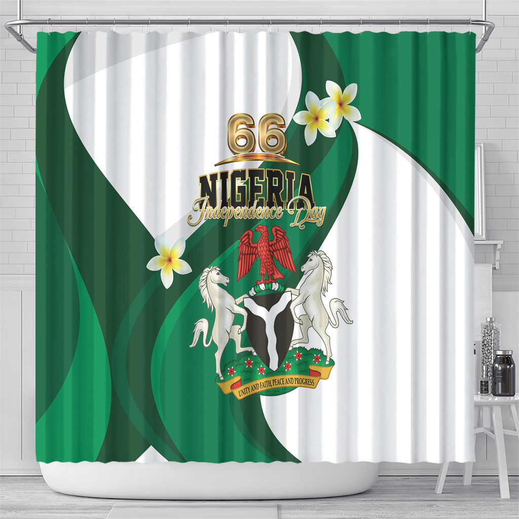 Nigeria Independence Day Shower Curtain Proud Nigerian