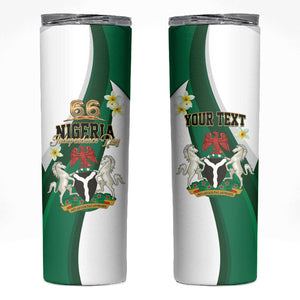 Personalised Nigeria Independence Day Skinny Tumbler Proud Nigerian
