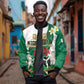 Personalised Nigeria Independence Day Sleeve Zip Bomber Jacket Proud Nigerian