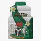 Personalised Nigeria Independence Day Sleeveless Puffer Jacket Proud Nigerian