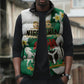 Personalised Nigeria Independence Day Sleeveless Puffer Jacket Proud Nigerian