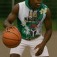Personalised Nigeria Independence Day Sleeveless Zip Hoodie Proud Nigerian