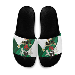 Nigeria Independence Day Slide Sandals Proud Nigerian