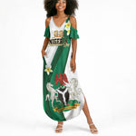 Personalised Nigeria Independence Day Summer Maxi Dress Proud Nigerian