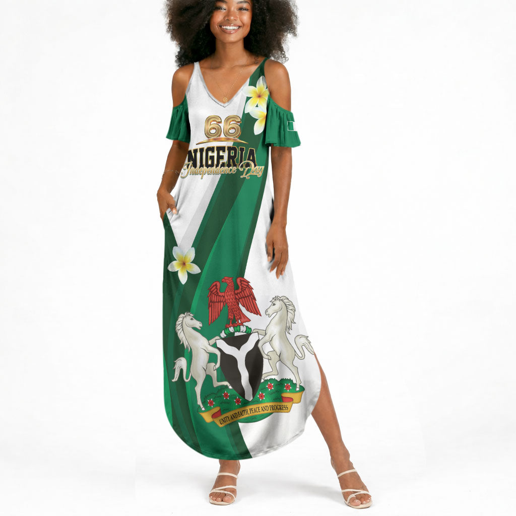 Personalised Nigeria Independence Day Summer Maxi Dress Proud Nigerian