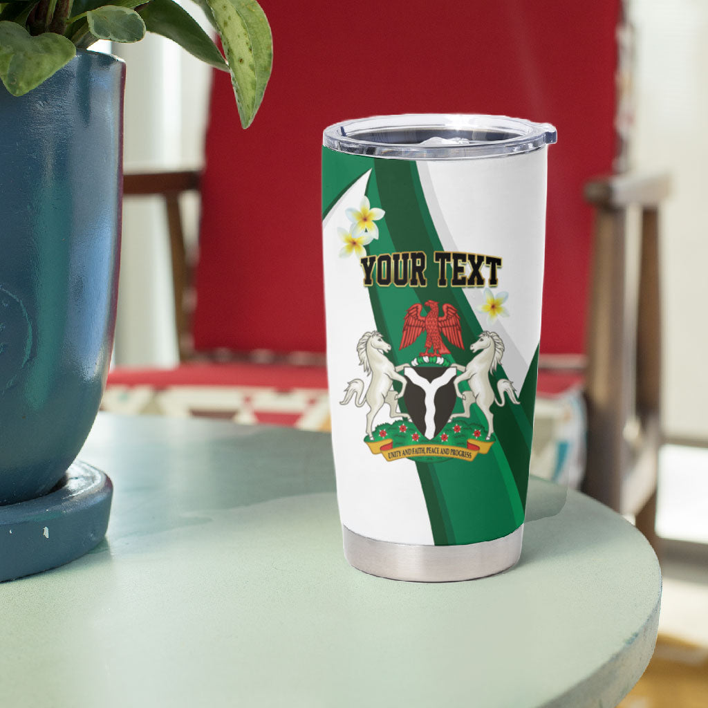 Personalised Nigeria Independence Day Tumbler Cup Proud Nigerian