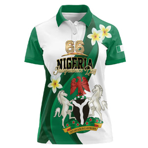Personalised Nigeria Independence Day Women Polo Shirt Proud Nigerian
