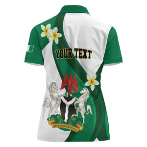 Personalised Nigeria Independence Day Women Polo Shirt Proud Nigerian