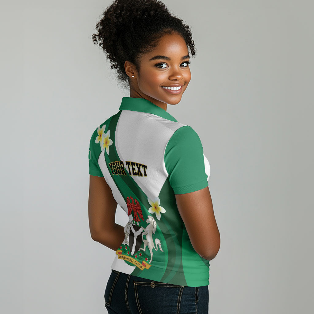 Personalised Nigeria Independence Day Women Polo Shirt Proud Nigerian
