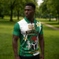 Personalised Nigeria Independence Day Zipper Polo Shirt Proud Nigerian