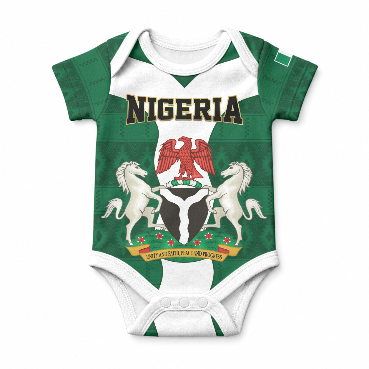 Personalised Nigeria Baby Onesie Naija In My Heart