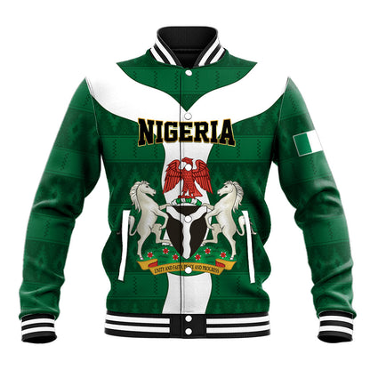Personalised Nigeria Baseball Jacket Naija In My Heart