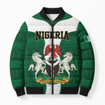 Personalised Nigeria Bomber Puffer Jacket Naija In My Heart