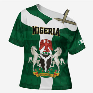 Personalised Nigeria Cross Shoulder Shirt Naija In My Heart
