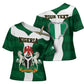 Personalised Nigeria Cross Shoulder Shirt Naija In My Heart