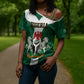 Personalised Nigeria Cross Shoulder Shirt Naija In My Heart
