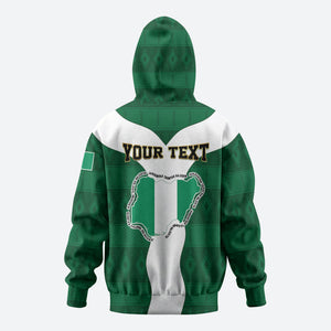 Personalised Nigeria Hoodie Naija In My Heart
