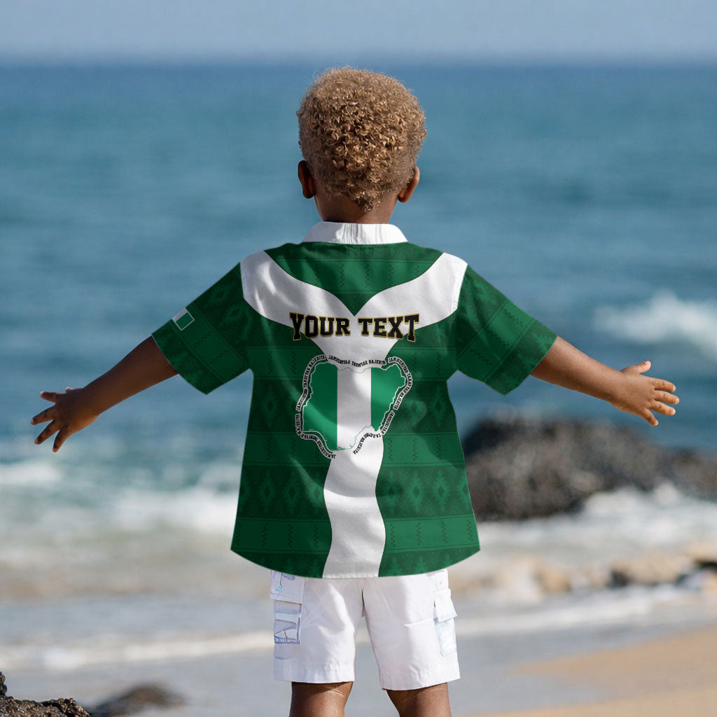Personalised Nigeria Kid Hawaiian Shirt Naija In My Heart