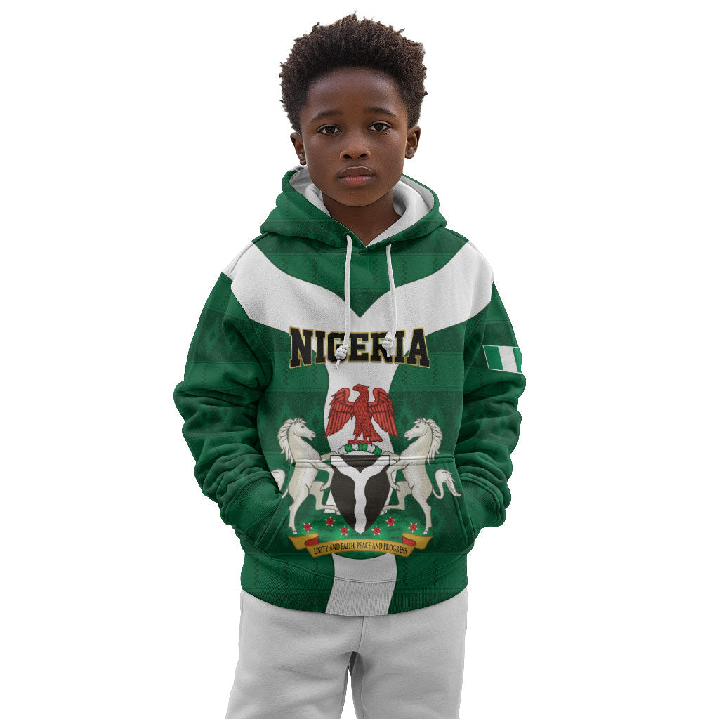 Personalised Nigeria Kid Hoodie Naija In My Heart