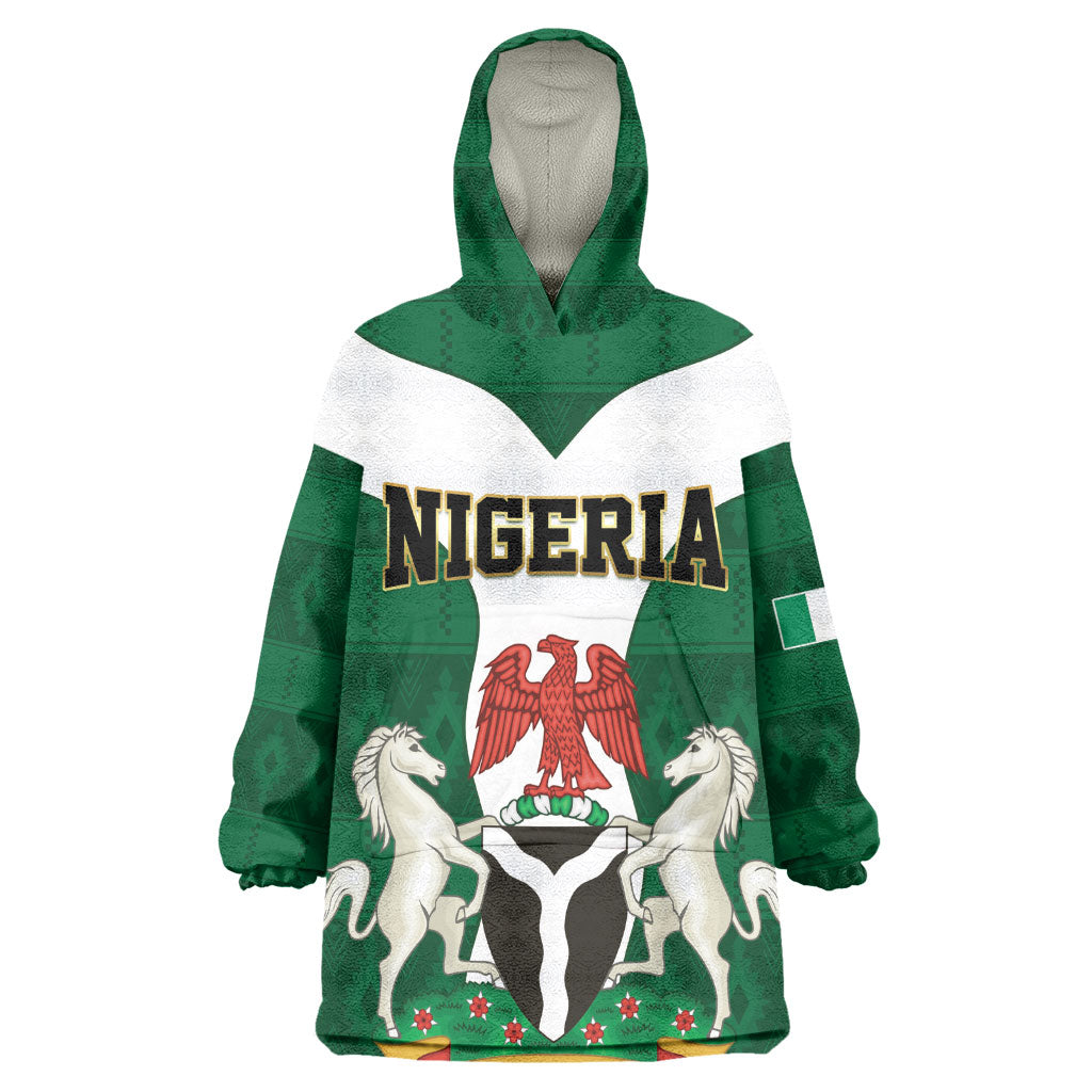 Personalised Nigeria Kid Wearable Blanket Hoodie Naija In My Heart