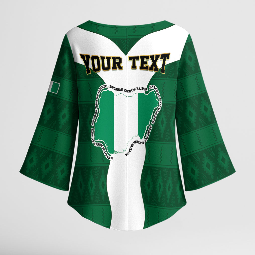 Personalised Nigeria Kimono Sleeve Blouse Naija In My Heart