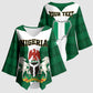 Personalised Nigeria Kimono Sleeve Blouse Naija In My Heart
