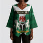 Personalised Nigeria Kimono Sleeve Blouse Naija In My Heart
