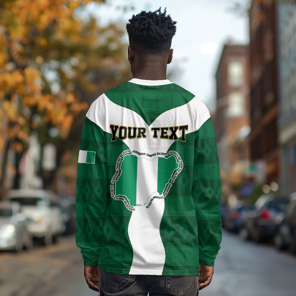 Personalised Nigeria Long Sleeve Shirt Naija In My Heart