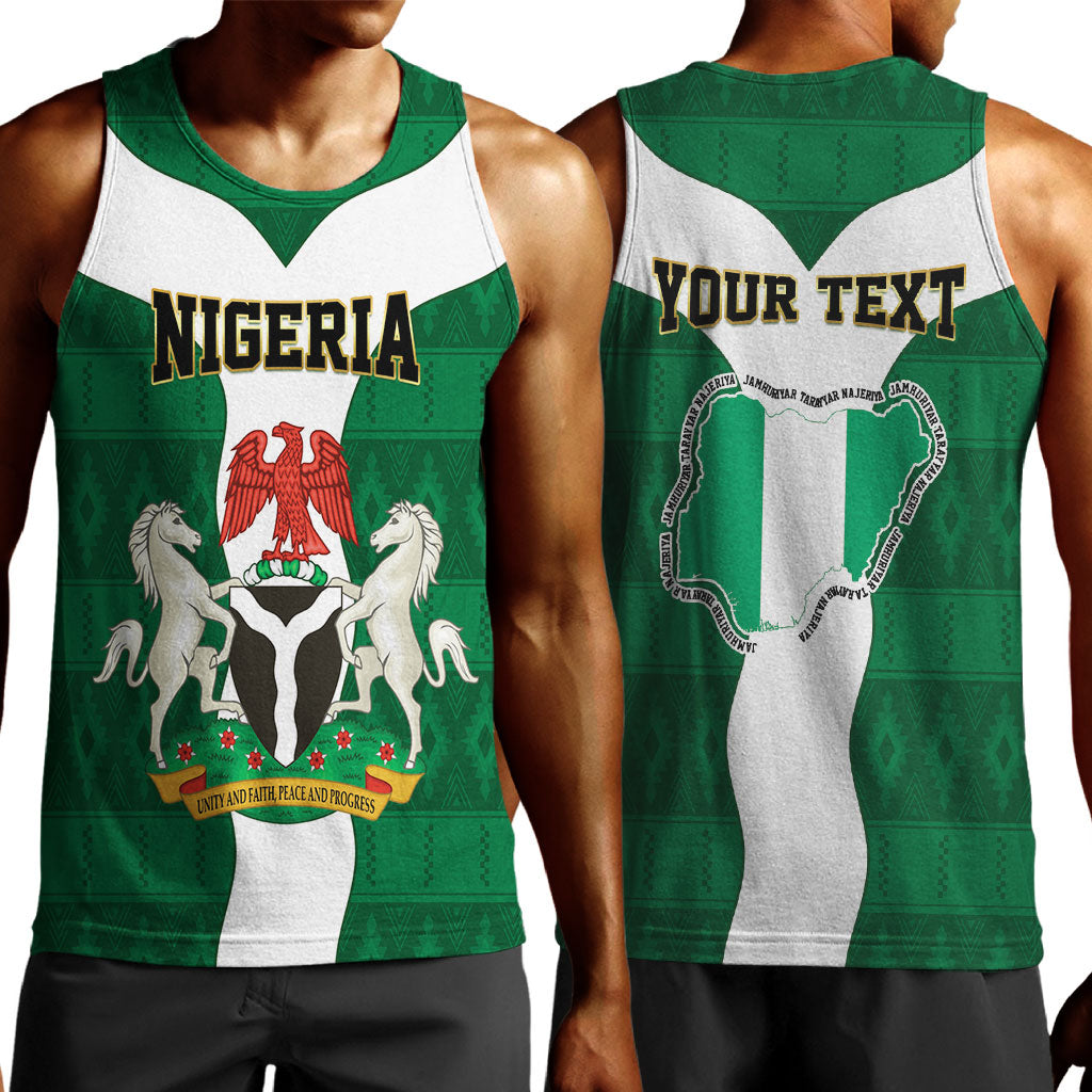 Personalised Nigeria Men Tank Top Naija In My Heart