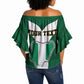 Personalised Nigeria Off Shoulder Wrap Waist Top Naija In My Heart