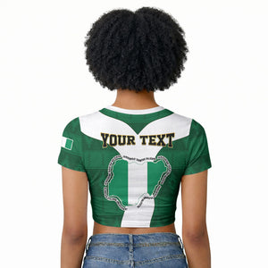 Personalised Nigeria Raglan Cropped T shirt Naija In My Heart