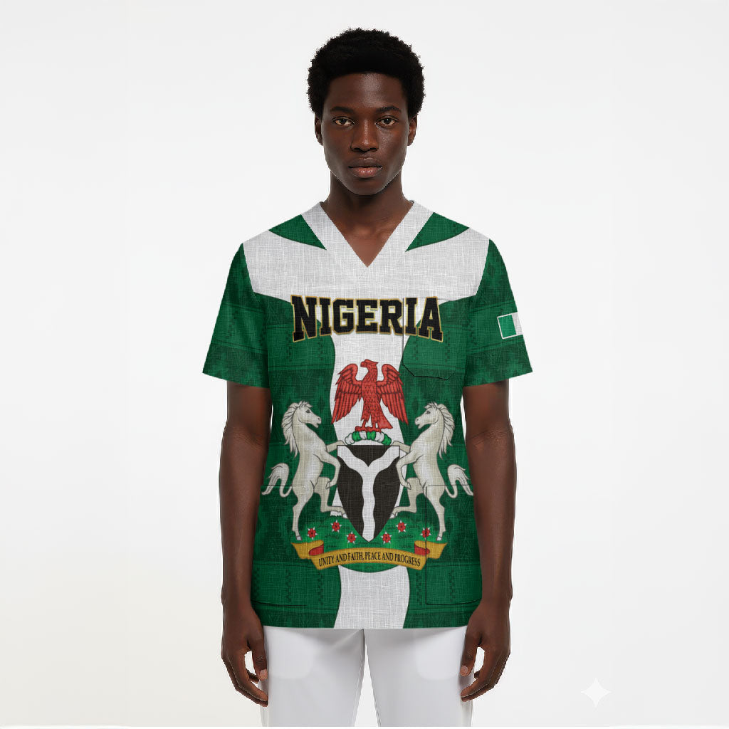 Personalised Nigeria Scrub Top Naija In My Heart