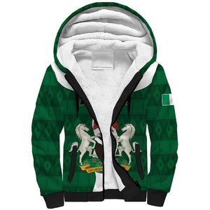 Personalised Nigeria Sherpa Hoodie Naija In My Heart