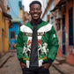 Personalised Nigeria Sleeve Zip Bomber Jacket Naija In My Heart