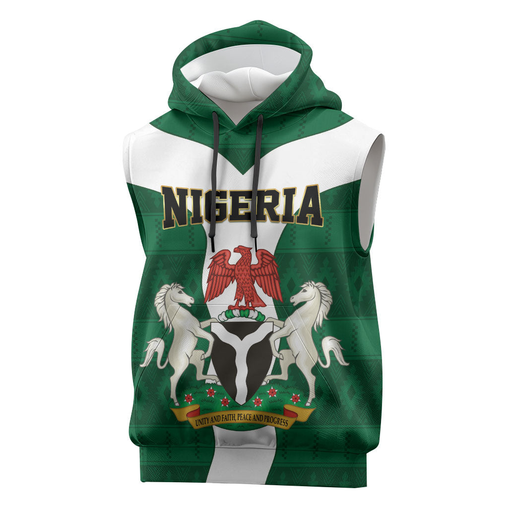 Personalised Nigeria Sleeveless Hoodie Naija In My Heart